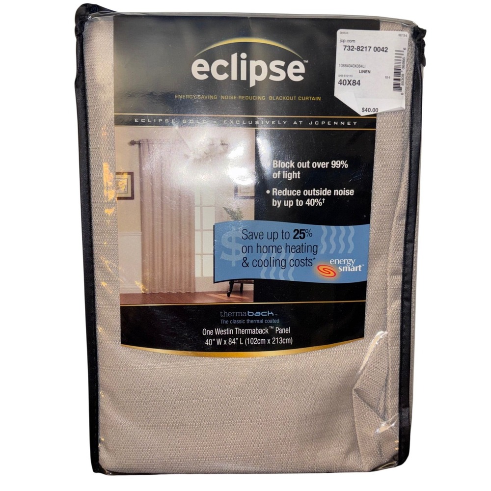 Eclipse Gold‎ | One Westin Thermaback Panel | Blackout Curtain Panel | 40x84